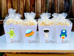 Outer Space Theme Birthday Decoration Party Popcorn Favors SET OF 12