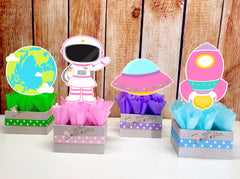 Solar System Outer Space Theme Girl Birthday Party Centerpiece Decoration INDIVIDUAL