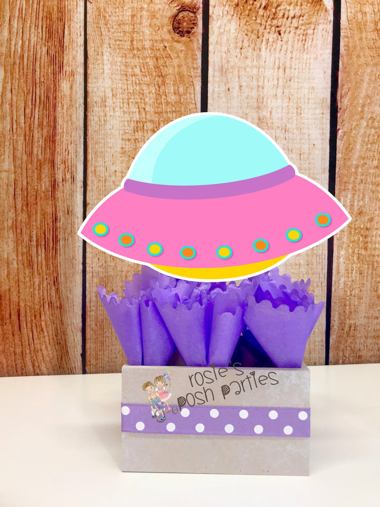 Solar System Outer Space Theme Girl Birthday Party Centerpiece ...