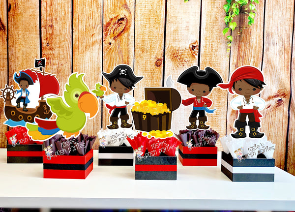 Pirate African American Theme Centerpiece