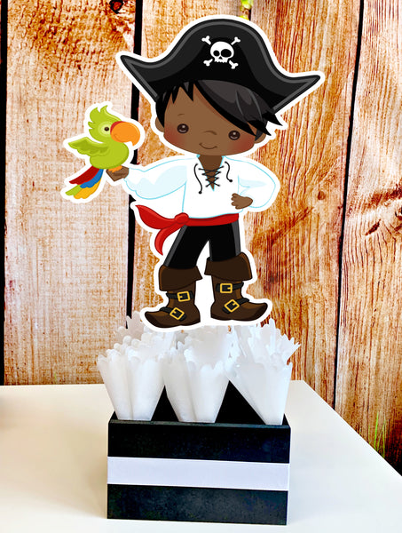 Pirate African American Theme Centerpiece