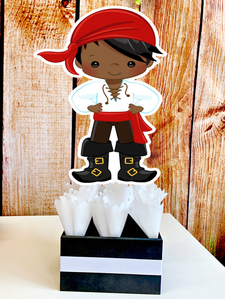 Pirate African American Theme Centerpiece