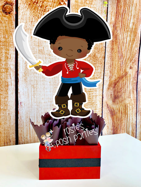 Pirate African American Theme Centerpiece