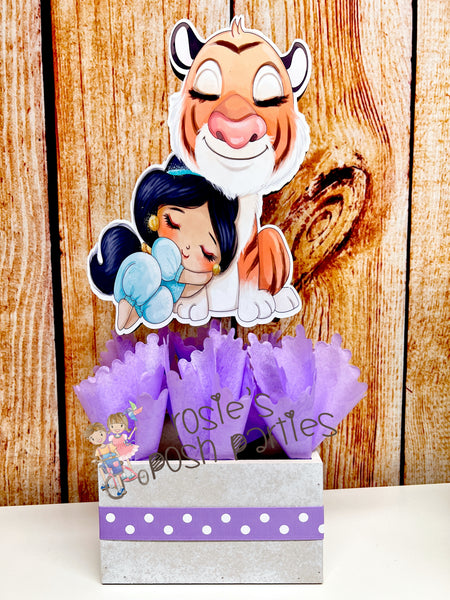 Classic Disney Princess Birthday or Baby Shower Centerpiece Decoration SET OF 6