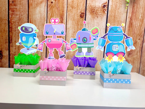 Robot Theme Centerpiece Decoration
