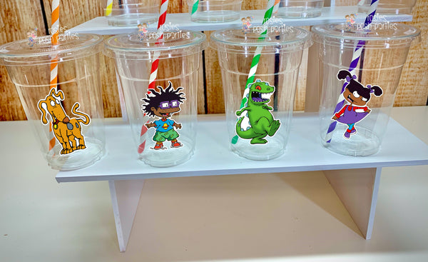 Rugrats African American Cups and Straws Party Favors