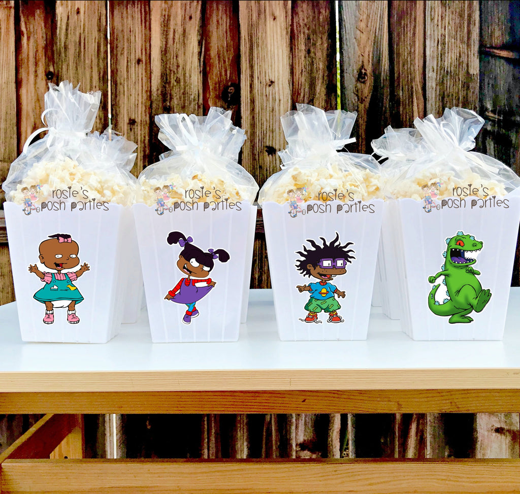 Rugrats Birthday Theme Popcorn Bin Favors