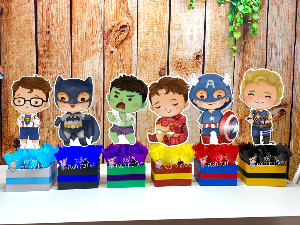 Baby Super Hero Theme Birthday Decoration