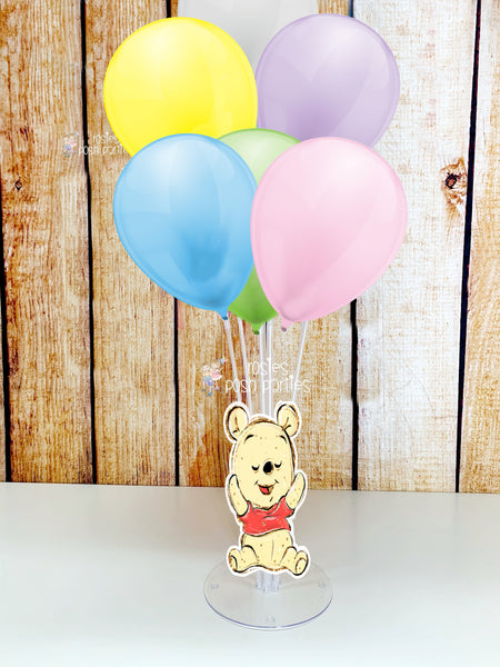 Winnie the Pooh Birthday or Baby Shower Theme Balloon Cluster Piglet Centerpiece INDIVIDUAL