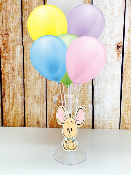 Winnie the Pooh Birthday or Baby Shower Theme Balloon Cluster Pooh Centerpiece INDIVIDUAL