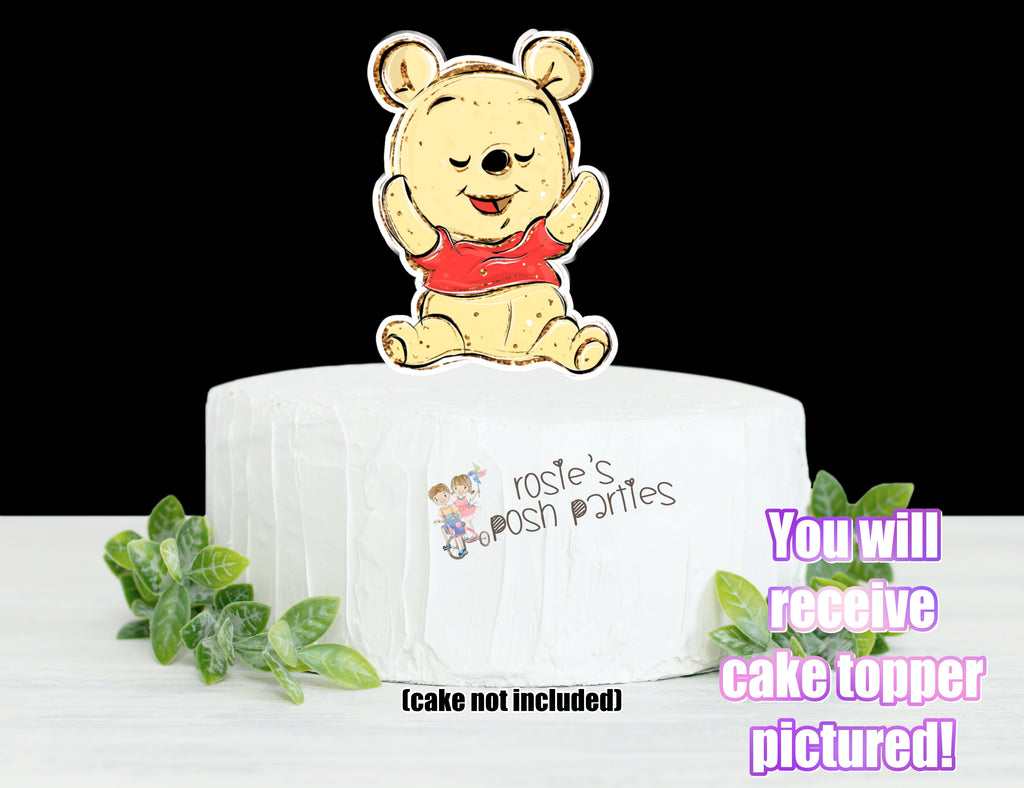 Winnie the Pooh Theme Cake Topper