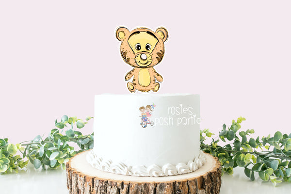 Winnie the Pooh Birthday Theme Cake Topper Tigger