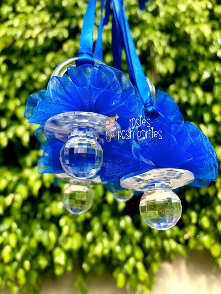 Little Prince Blue Baby Shower pacifier favor Blue Baby Shower favor Baby shower game Guest favor for Baby Shower Baby Shower game SET OF 12