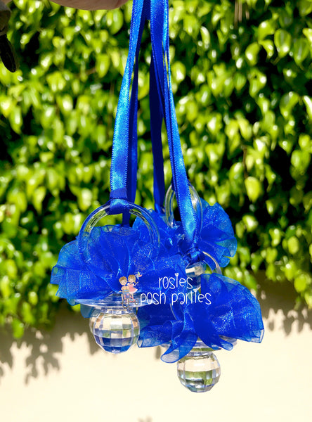 Little Prince Blue Baby Shower pacifier favor Blue Baby Shower favor Baby shower game Guest favor for Baby Shower Baby Shower game SET OF 12