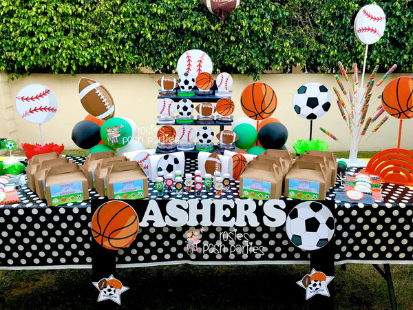 Sports Birthday Lollipop or Cakepop Stand decoration food candy buffet Sports Baby Shower Cake Favors Lollipop Favors Stand Cakepop Stand