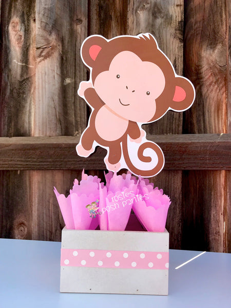 Jungle Baby Shower Centerpiece Baby Shower Party Decoration Baby Shower Jungle First Birthday Giraffe Elephant Monkey Safari Theme INDVIDUAL