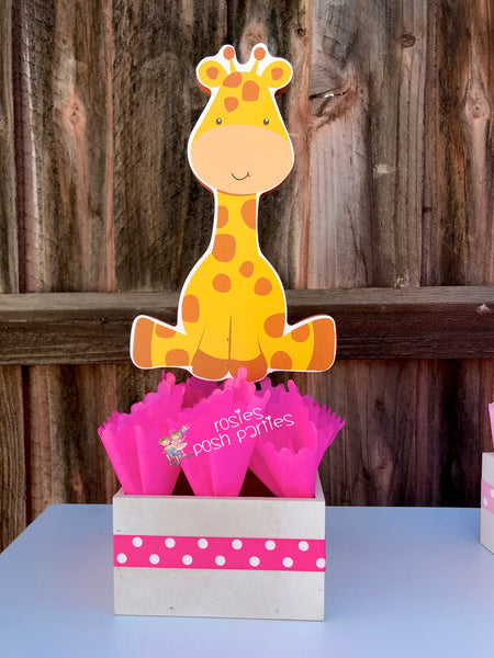 Jungle Baby Shower Centerpiece Baby Shower Party Decoration Baby Shower Jungle First Birthday Giraffe Elephant Monkey Safari Theme INDVIDUAL