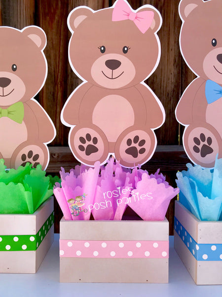 Bear Theme | Bear Baby Shower | Bear Baptism | Bear Centerpiece | Teddy Bear Centerpiece Decoration Theme | Baby Shower Party INDIVIDUAL