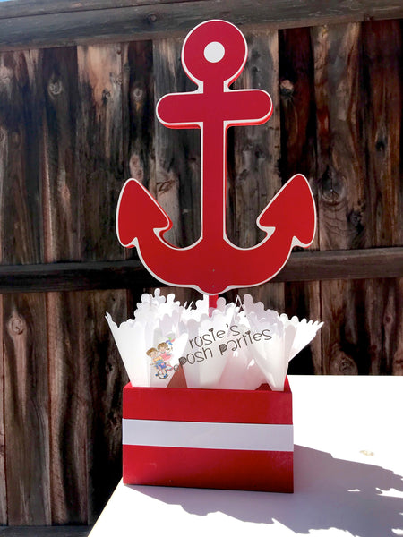 Nautical Boy Baby Shower Nautical Birthday Centerpiece for Guest Table or Cake Table Nautica Baby Shower Birthday centerpiece INDIVIDUAL