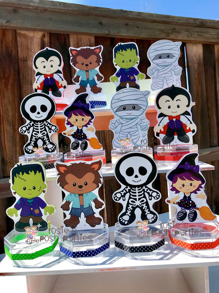 Halloween Birthday Party candy treat jar for birthday gift birthday favor or birthday raffles Halloween theme Candy Favor Birthday SET OF 12