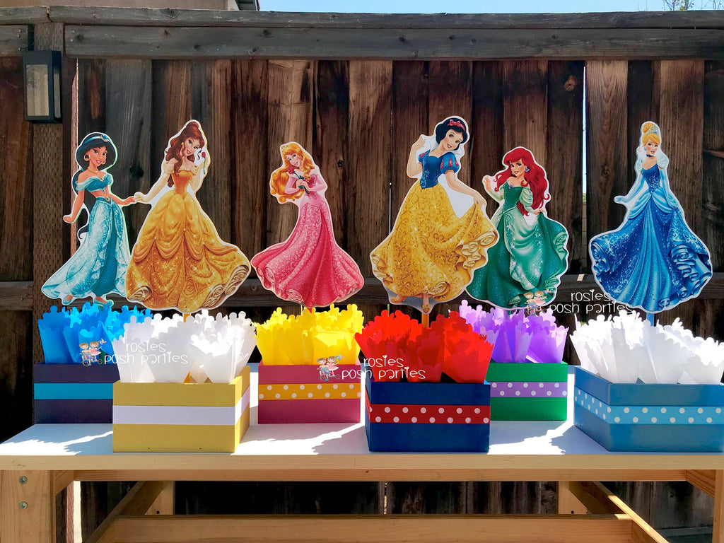 Princess Cake Topper, Princess Party Decorations, Princess Birthday Party,  Personalized Princess cake topper, Disney Princesses theme party by  ThePartyBoxUsa | Catch My Party