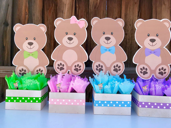 Bear Theme | Bear Baby Shower | Bear Baptism | Bear Centerpiece | Teddy Bear Centerpiece Decoration Theme | Baby Shower Party INDIVIDUAL