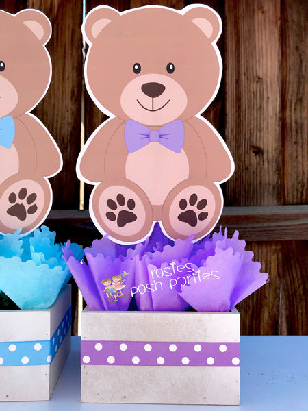 Bear Theme | Bear Baby Shower | Bear Baptism | Bear Centerpiece | Teddy Bear Centerpiece Decoration Theme | Baby Shower Party INDIVIDUAL