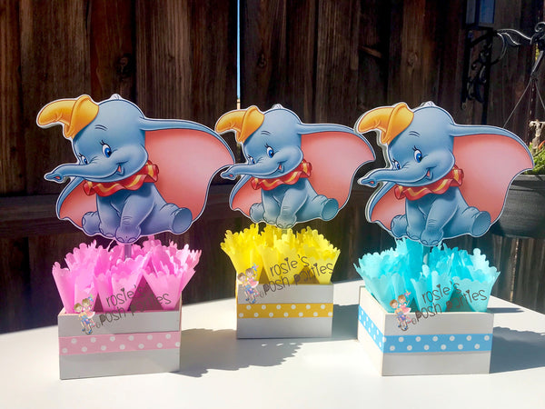 Elephant Theme | Dumbo Baby Shower | Dumbo Birthday Centerpiece Decoration | Dumbo Centerpiece | Dumbo Favors | Baby Shower Theme INDIVIDUAL