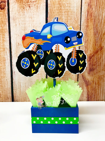 Monster Trucks Birthday Party Favor Centerpieces Monster Trucks Party Monster Trucks favors Monster Truck Theme candy centerpiece INDIVIDUAL