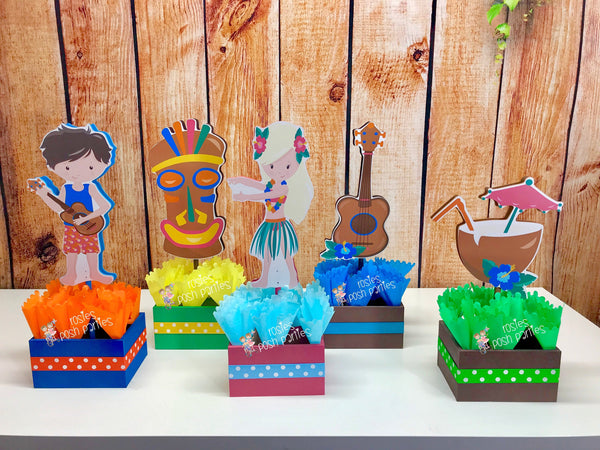 Luau Theme | Luau Birthday Party Centerpiece Decoration | Hawaiian Party | Luau Hawaii Decoration Centerpiece | Luau Baby Shower INDIVIDUAL