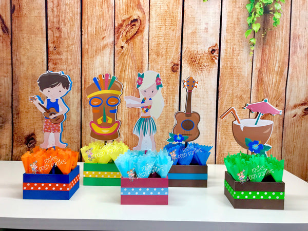Luau Theme | Luau Birthday Party Centerpiece Decoration | Hawaiian Party | Luau Hawaii Decoration Centerpiece | Luau Baby Shower INDIVIDUAL