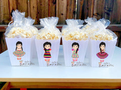 Mexican Fiesta Favor Fiesta Mexicana party Favor Popcorn Bin Baby Shower Mexican Party Fiesta Party Baby Shower 1st Birthday favor SET OF 12