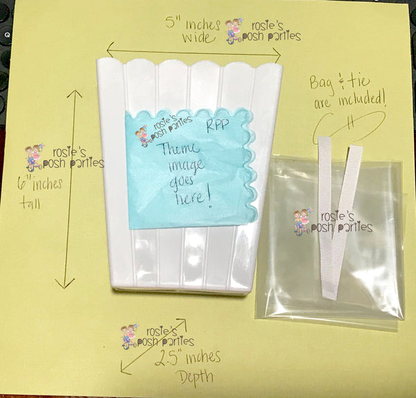 Mexican Fiesta Favor Fiesta Mexicana party Favor Popcorn Bin Baby Shower Mexican Party Fiesta Party Baby Shower 1st Birthday favor SET OF 12