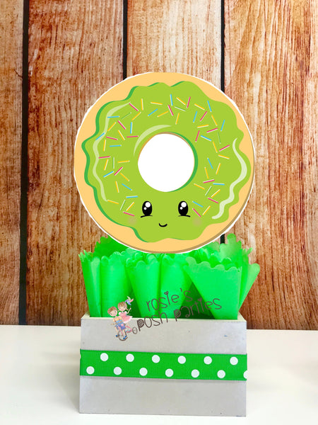 Donut Bar Party Centerpieces, Doughnut Centerpiece Donut Birthday Doughnut Party Donut Birthday Candy Party Sprinkle Donut Decor INDIVIDUAL