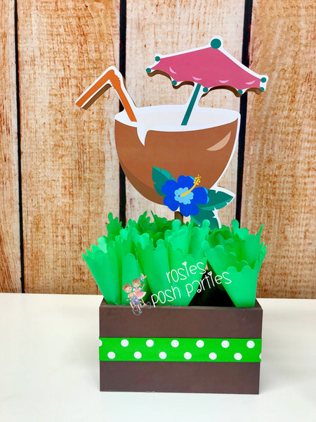 Luau Theme | Luau Birthday Party Centerpiece Decoration | Hawaiian Party | Luau Hawaii Decoration Centerpiece | Luau Baby Shower INDIVIDUAL