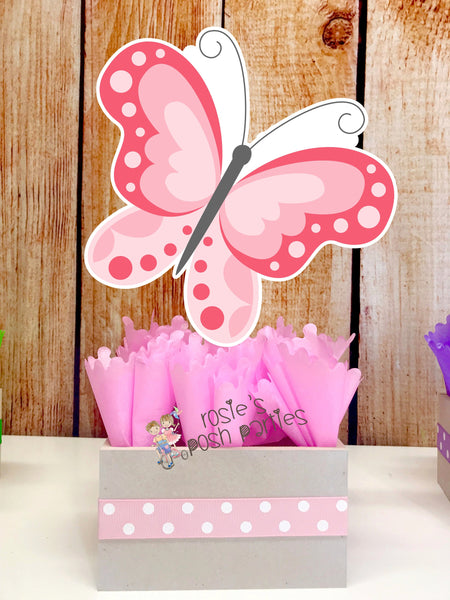 Butterfly birthday Decorations Butterfly party centerpieces Garden party decoration Spring birthday Spring Party centerpiece party SET OF 4