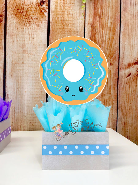 Donut Bar Party Centerpieces Doughnut Centerpiece Donut Birthday Doughnut Party Donut Birthday Candy Party Sprinkle Donut Grow Up SET OF 4