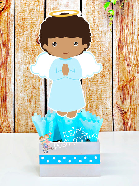 Baptism Theme | Boy Baptism Party Theme | Mi Bautizo | Boy Baptism Centerpiece | Angel Baptism Theme | Bautizo | Religious Theme INDIVIDUAL