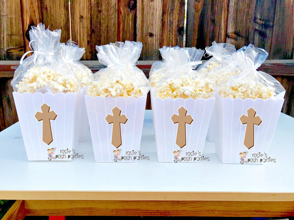 Baptism Religious Celebration party Angel Boy Baptism Favor Angel Popcorn party decoration Holy Party Favor Popcorn favor Bautizo SET OF 12