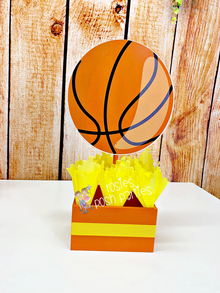 Basketball Sports Baby Shower Centerpiece 