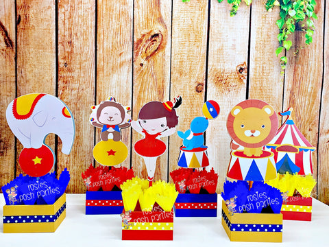 Carnival Circus Birthday Centerpieces Circus Girl Carnival Baby Shower Guests Circus Carnival Party Decor birthday or Baby Shower INDIVIDUAL