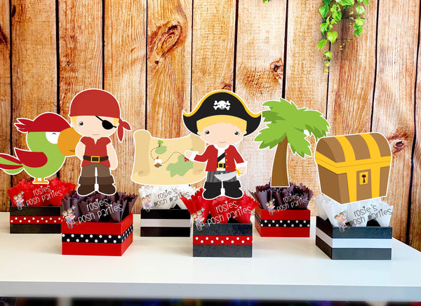 Pirate Birthday Theme | Pirate Baby Shower | Pirate Decoration | Ahoy Baby Shower | Ahoy Its a Boy Theme | Centerpiece Decoration INDIVIDUAL