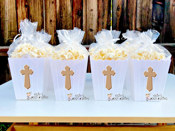 Baptism Religious Celebration party Angel Boy Baptism Favor Angel Popcorn party decoration Holy Party Favor Popcorn favor Bautizo SET OF 12