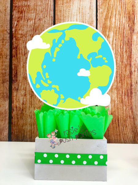 Outer Space Blast Off Centerpiece Decoration Spaceship Outer Planets Astronaut Rocket Ship birthday party guest table centerpiece INDIVIDUAL