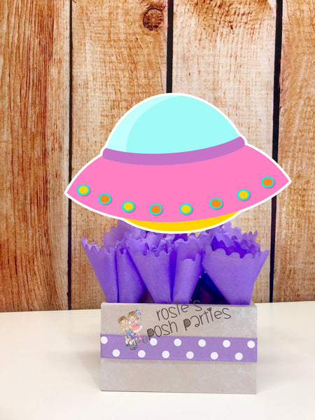 Outer Space Blast Off Centerpiece Decoration Spaceship Outer Planets Astronaut Rocket Ship birthday party guest table centerpiece INDIVIDUAL