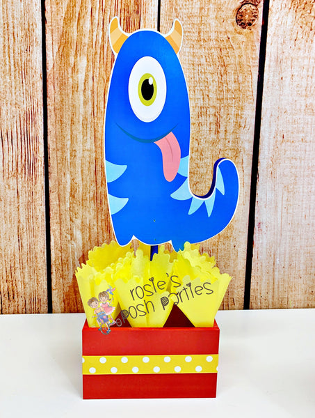 Monster Theme | Monster Birthday | Monster Baby Shower | Monster Birthday Party Centerpiece Decoration | Scary Monster Theme Deco INDIVIDUAL