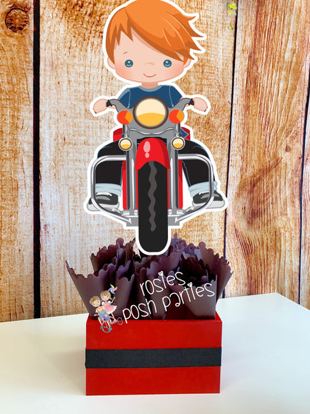 Motorcycle Theme Party Centerpiece Decoration | Motorcycle Baby Shower | Motorcycle Theme | Baby Shower Decoration | Motorcycle SET OF 6