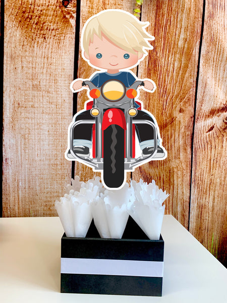 Motorcycle Theme Party Centerpiece Decoration | Motorcycle Baby Shower | Motorcycle Theme | Baby Shower Decoration | Motorcycle SET OF 6