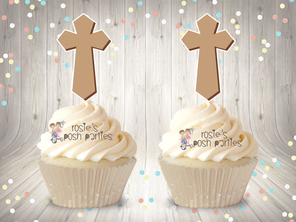 First Holy Communion Religious celebration Baptism party Cupcake Topper decoration Mi Primera Comunion Mi Bautizo Baptism Cupcake SET OF 12