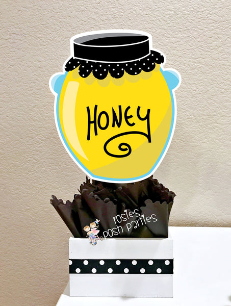 Bumble Bee Baby Shower Birthday Party centerpiece theme 1st birthday, Bumble Bee Theme Party Centerpiece Decoration Bumble Bee SET OF 4